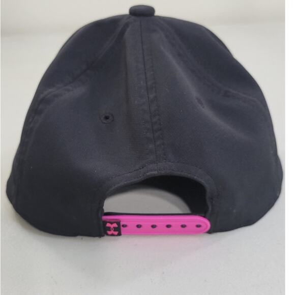 Under Armour Adjustable Youth Hat Black with Hot Pink Sporty Punk Outdoorsy NWOT - Picture 6 of 8